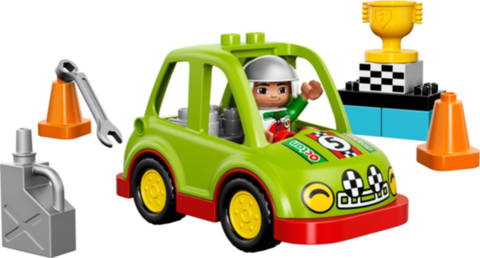 LEGO® DUPLO® La voiture de rallye composants