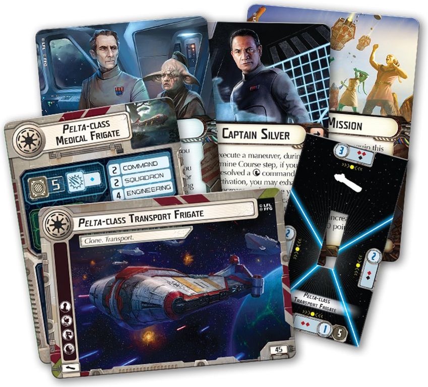 Star Wars: Armada – Pelta-class Frigate Expansion Pack cards