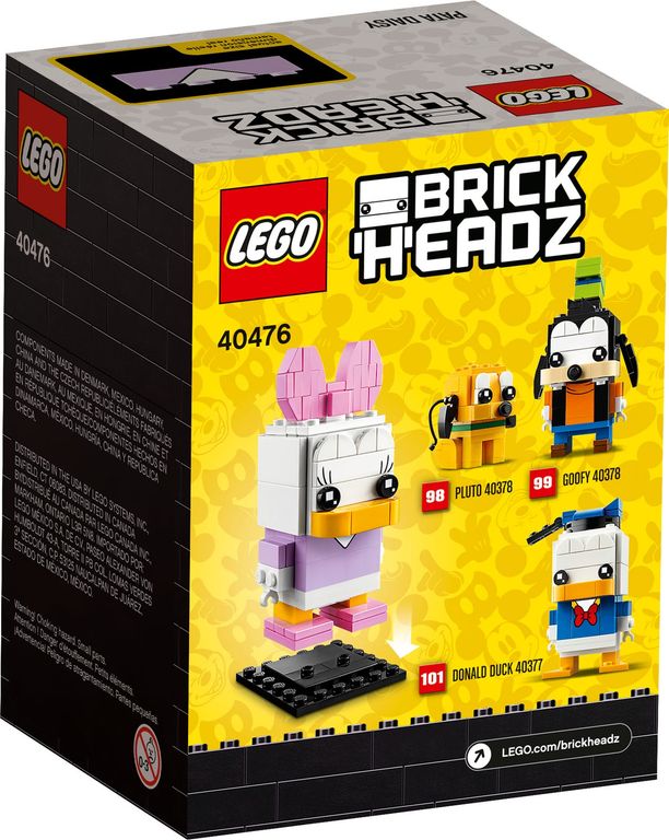 LEGO® BrickHeadz™ Daisy Duck back of the box