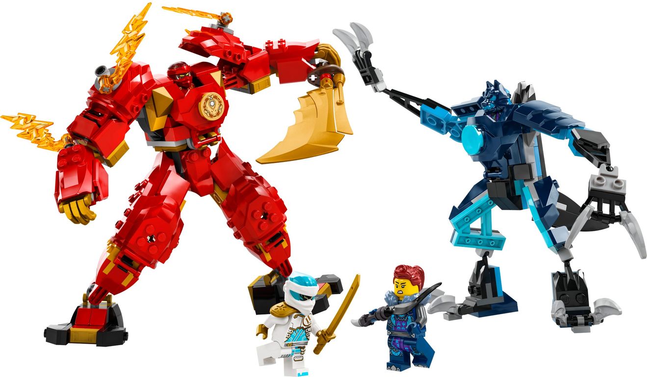LEGO® Ninjago Kai's Elemental Fire Mech components