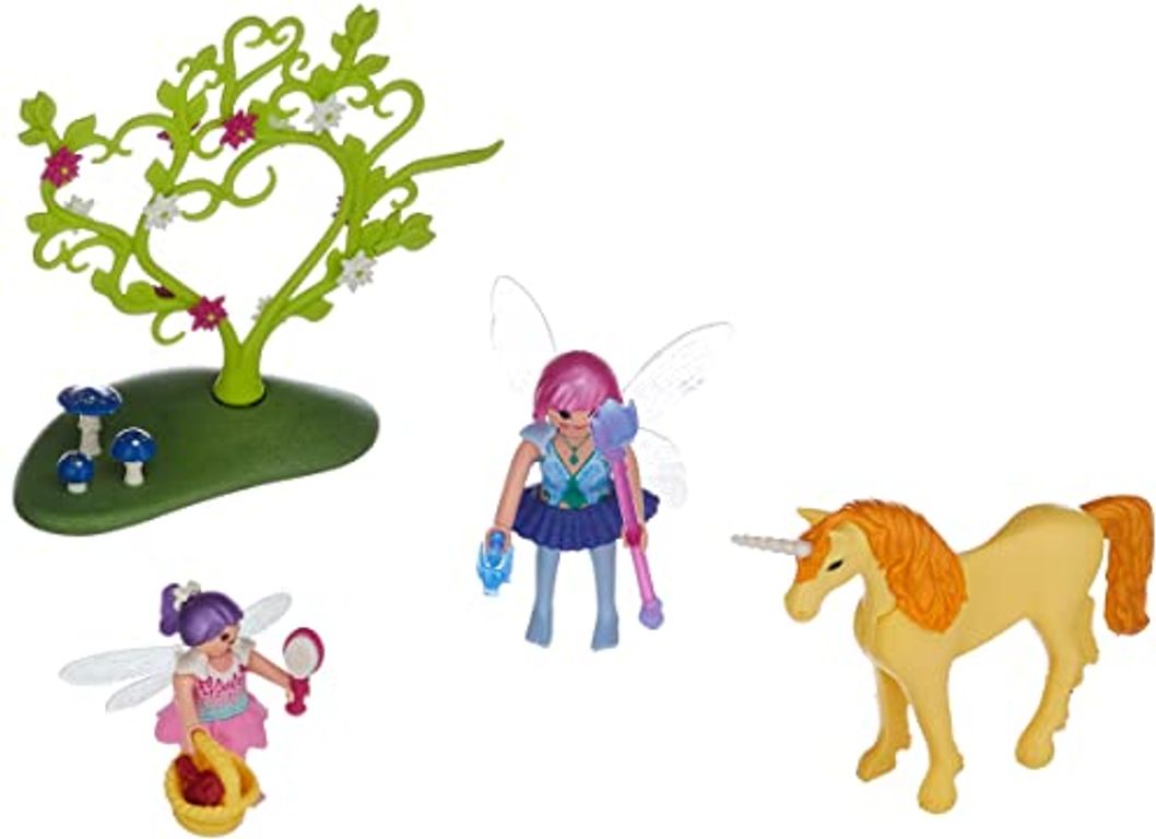 Playmobil® Magic Fairy Unicorn Carry Case components