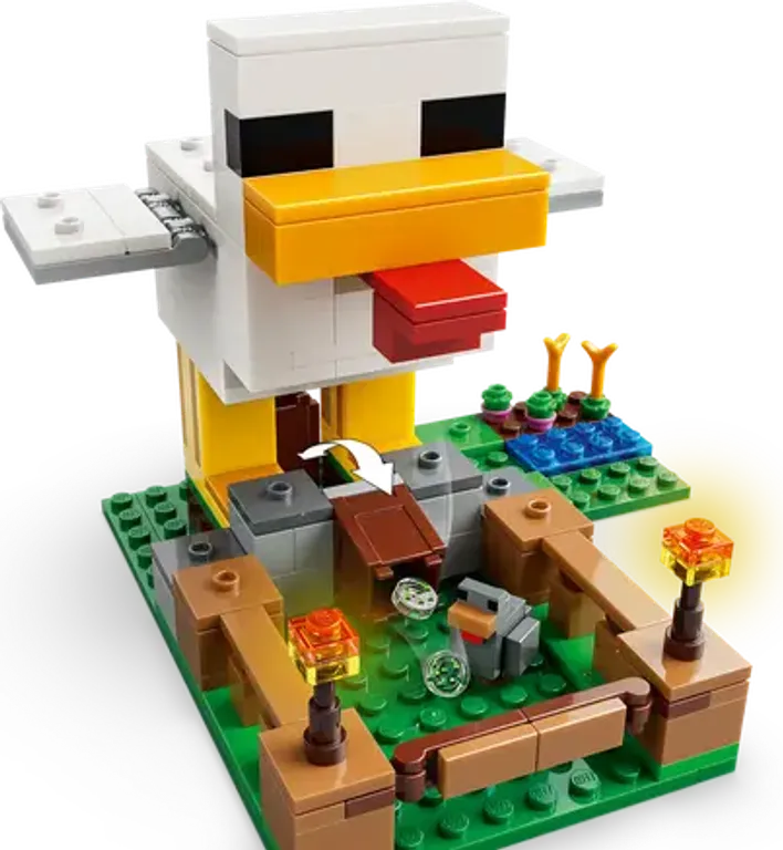 LEGO® Minecraft La ferme à poulet composants
