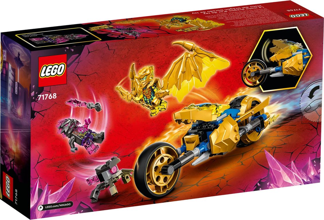 LEGO® Ninjago Jay's Golden Dragon Motorbike back of the box
