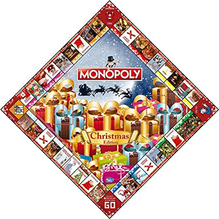 Limited Edition Christmas Monopoly game board