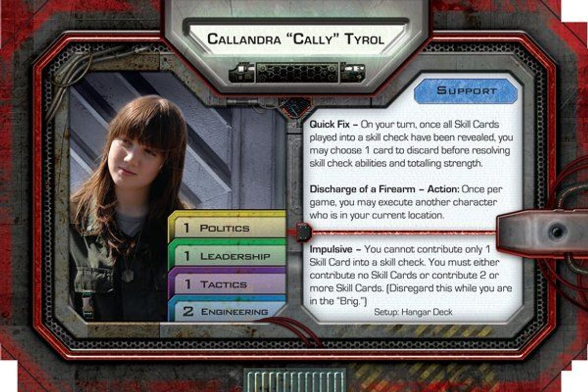 Battlestar Galactica: Espansione Exodus personaggi