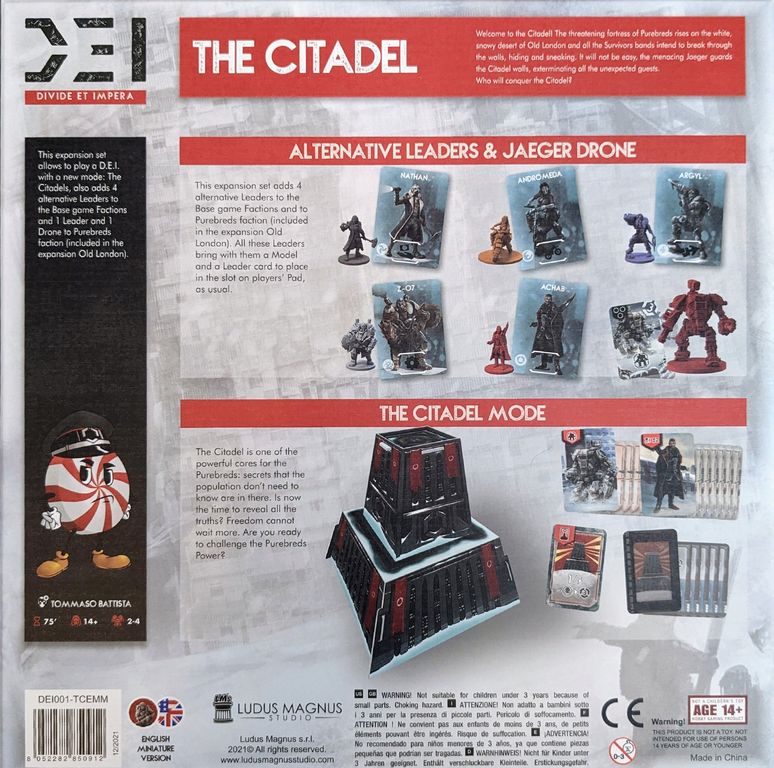 D.E.I.: Divide et Impera – The Citadel rückseite der box