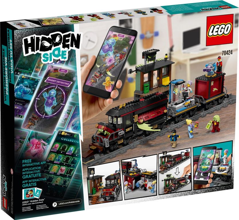 LEGO® Hidden Side Geister-Expresszug rückseite der box