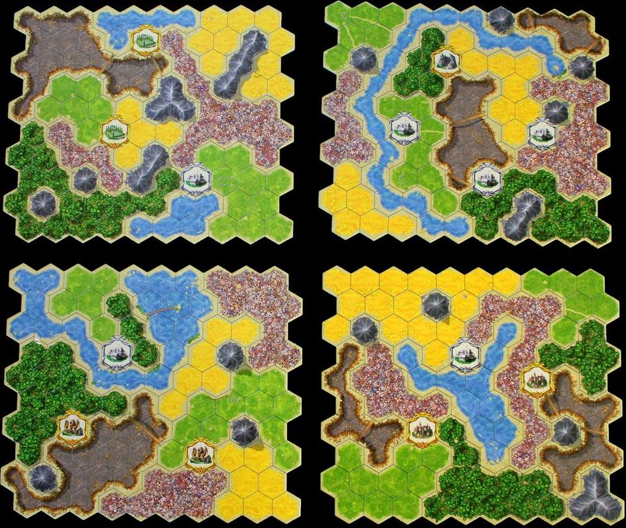 Kingdom Builder: Nomads game board