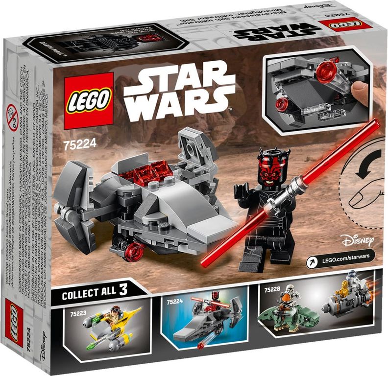 LEGO® Star Wars Sith Infiltrator™ Microfighter rückseite der box