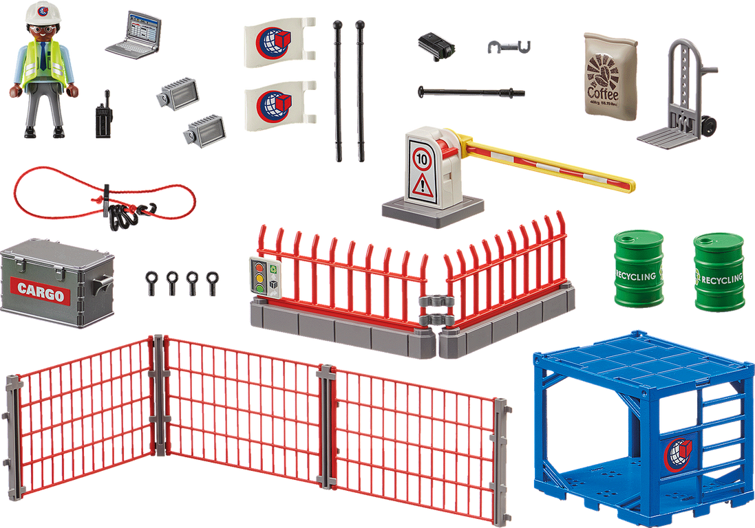 Playmobil® City Action Freight Storage components