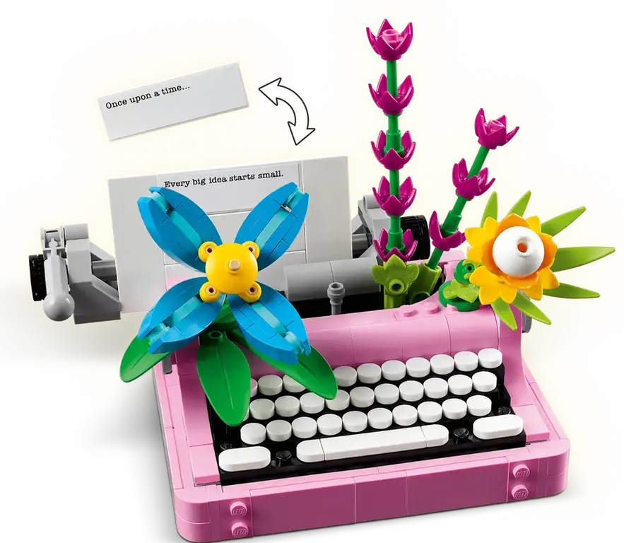 LEGO® Creator Schreibmaschine mit Blumen komponenten