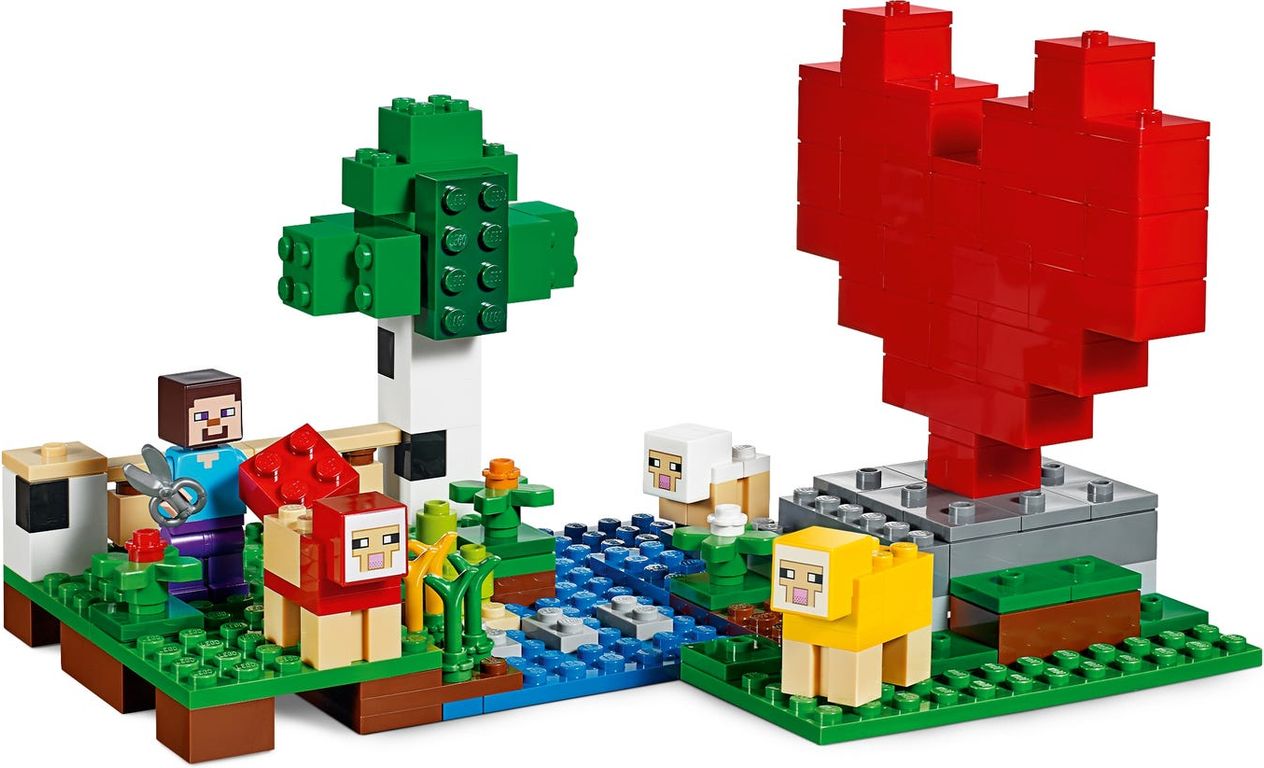 LEGO® Minecraft La fattoria della lana componenti