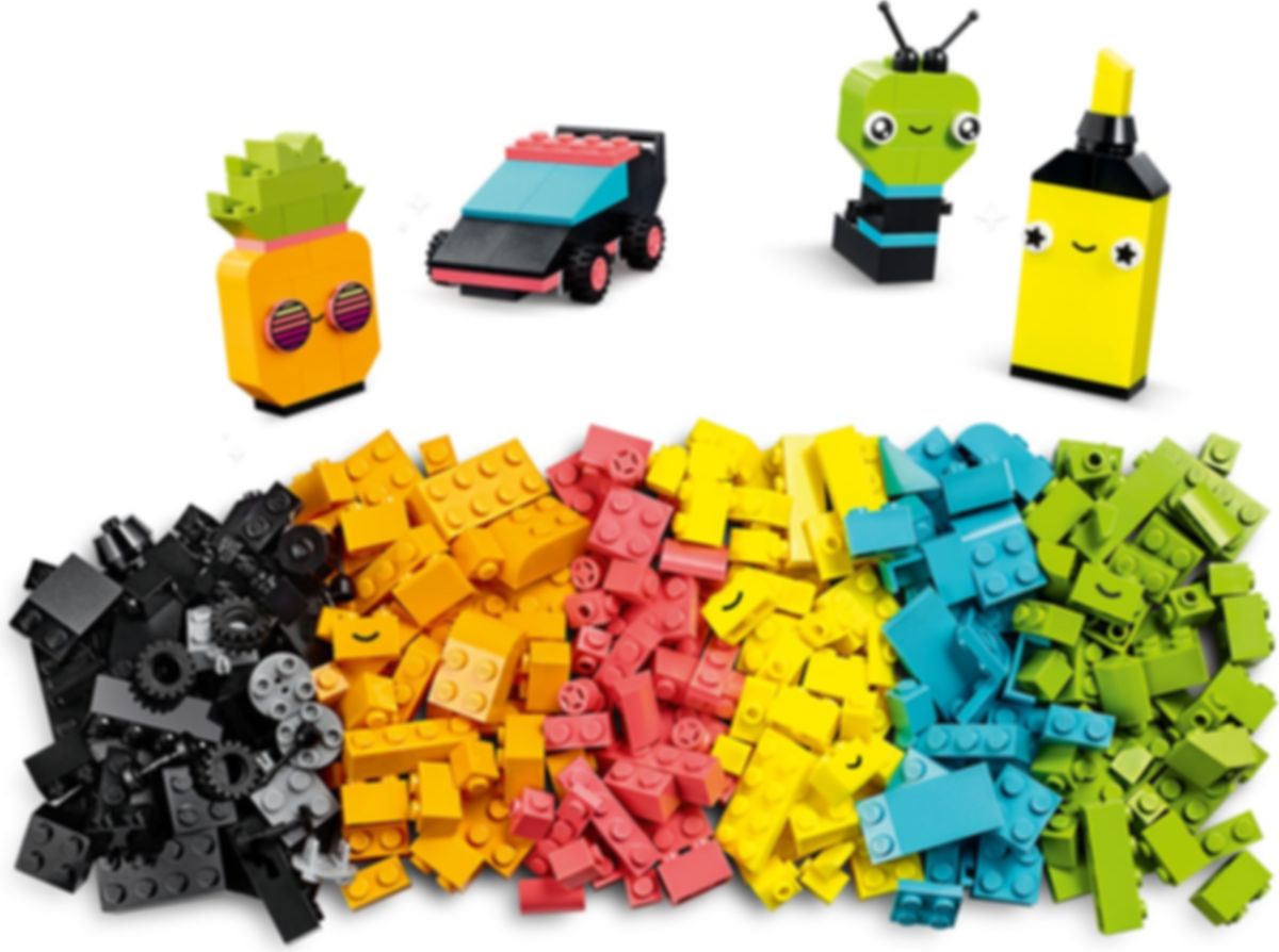 LEGO® Classic Creative Neon Fun components