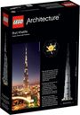 LEGO® Architecture Burj Khalifa parte posterior de la caja