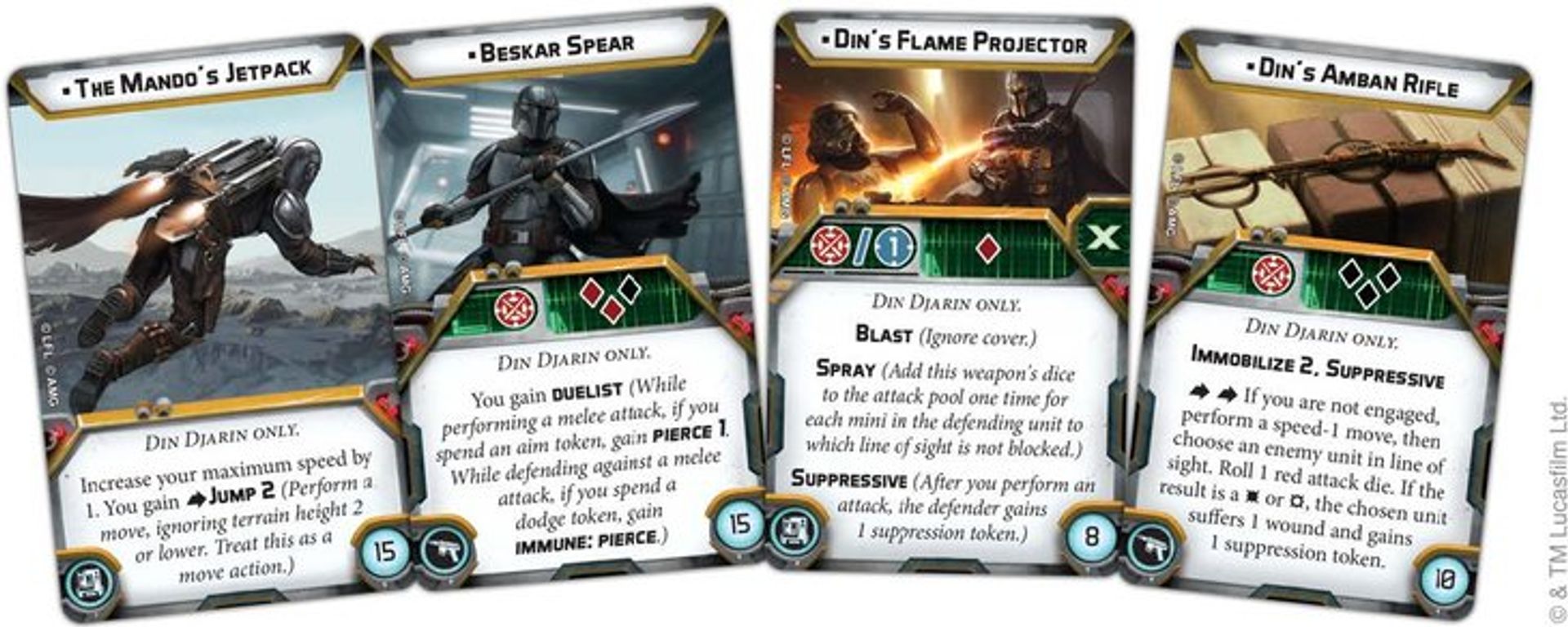 Star Wars: Legion – Din Djarin & Grogu Operative Expansion karten