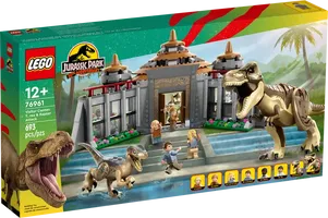 LEGO® Jurassic World Le centre des visiteurs : l’attaque du T. rex et du vélociraptor