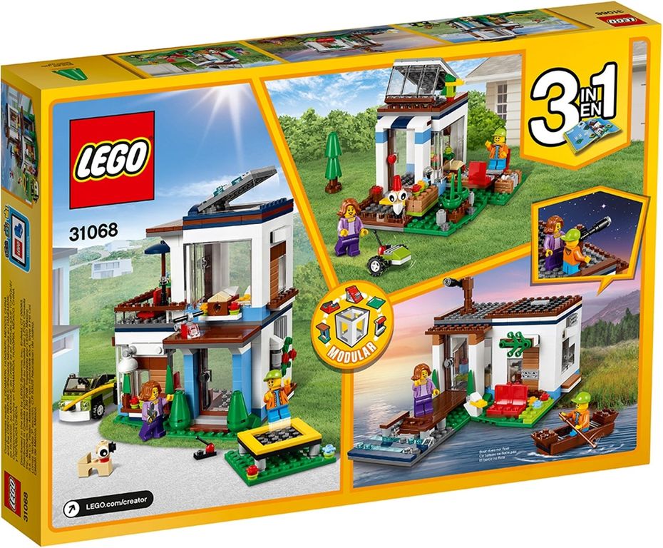 LEGO® Creator Modulair modern huis achterkant van de doos