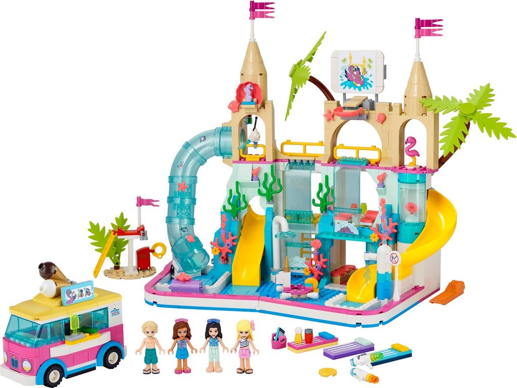 LEGO® Friends Summer Fun Water Park components