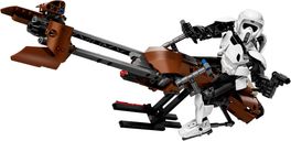 LEGO® Star Wars Scout Trooper™ y Speeder Bike™ partes