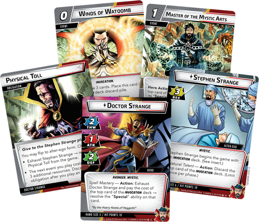 Marvel Champions: Il Gioco di Carte - Doctor Strange: Pack Eroe carte
