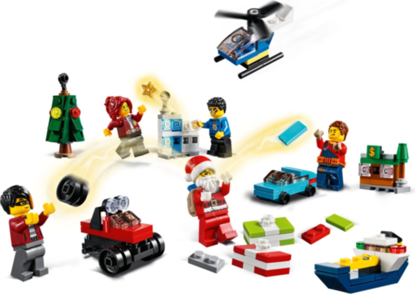LEGO® City Adventskalender komponenten