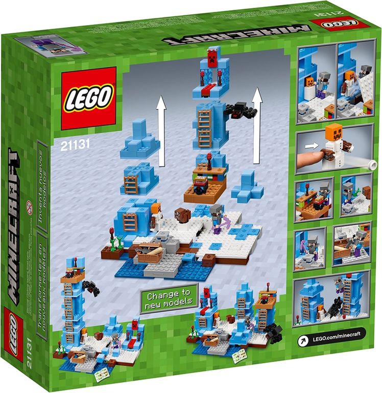 LEGO® Minecraft De ijsnaalden achterkant van de doos