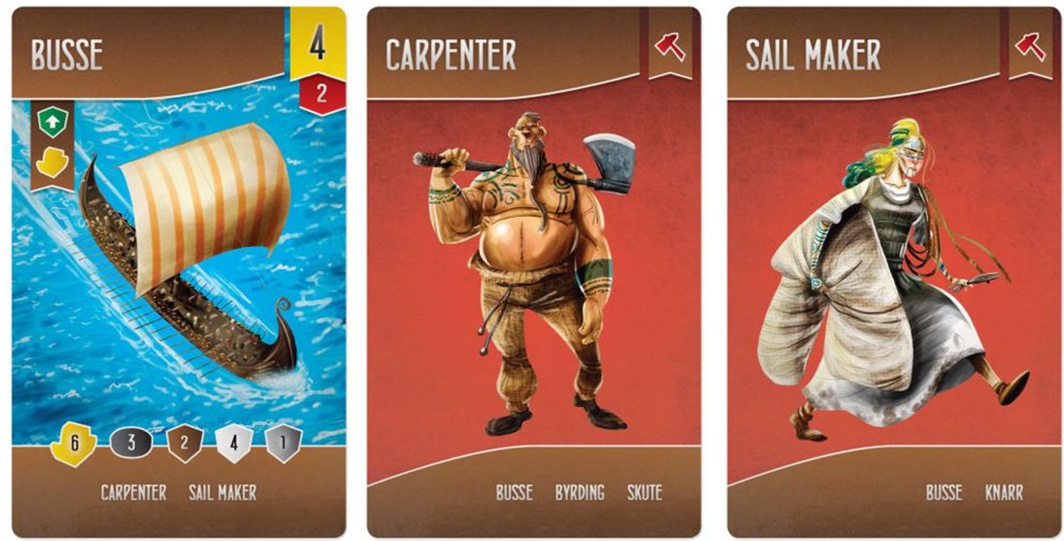 Shipwrights of the North Sea cartas