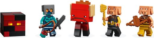 LEGO® Minecraft El Bastión del Nether minifiguras