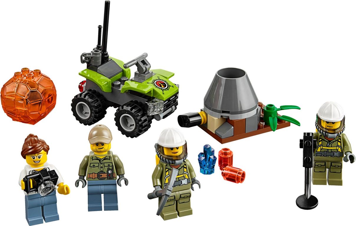 LEGO® City Volcano Starter Set components