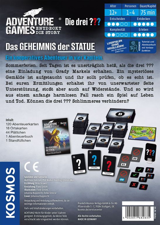 Adventure Games: Die drei ??? – Das Geheimnis der Statue rückseite der box