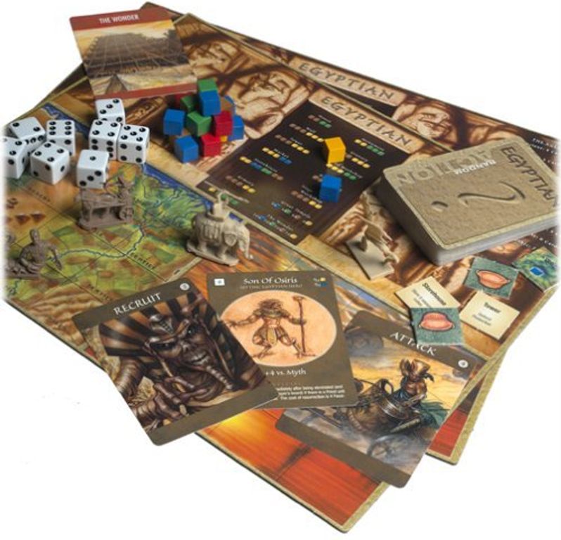 Age of Mythology: The Boardgame components
