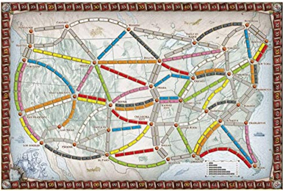 Ticket to Ride game board