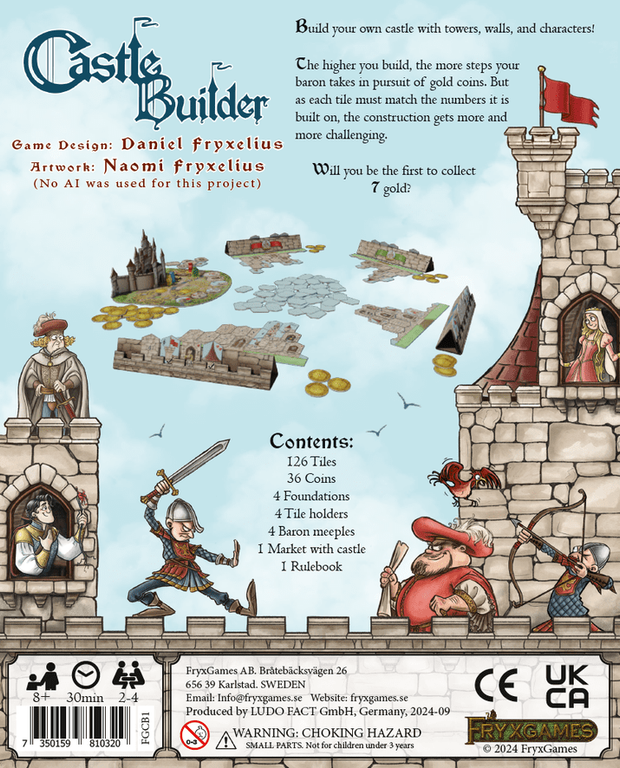 Castle Builder back of the box