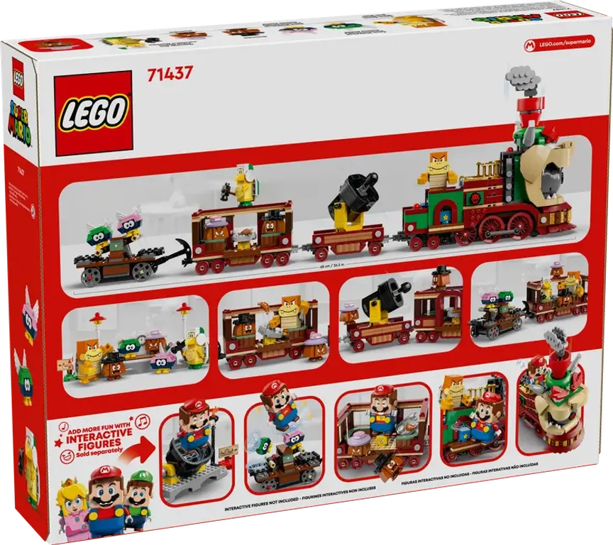 LEGO® Super Mario™ El tren expreso Bowser parte posterior de la caja