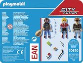 Playmobil® City Action Thief Figure Set back of the box