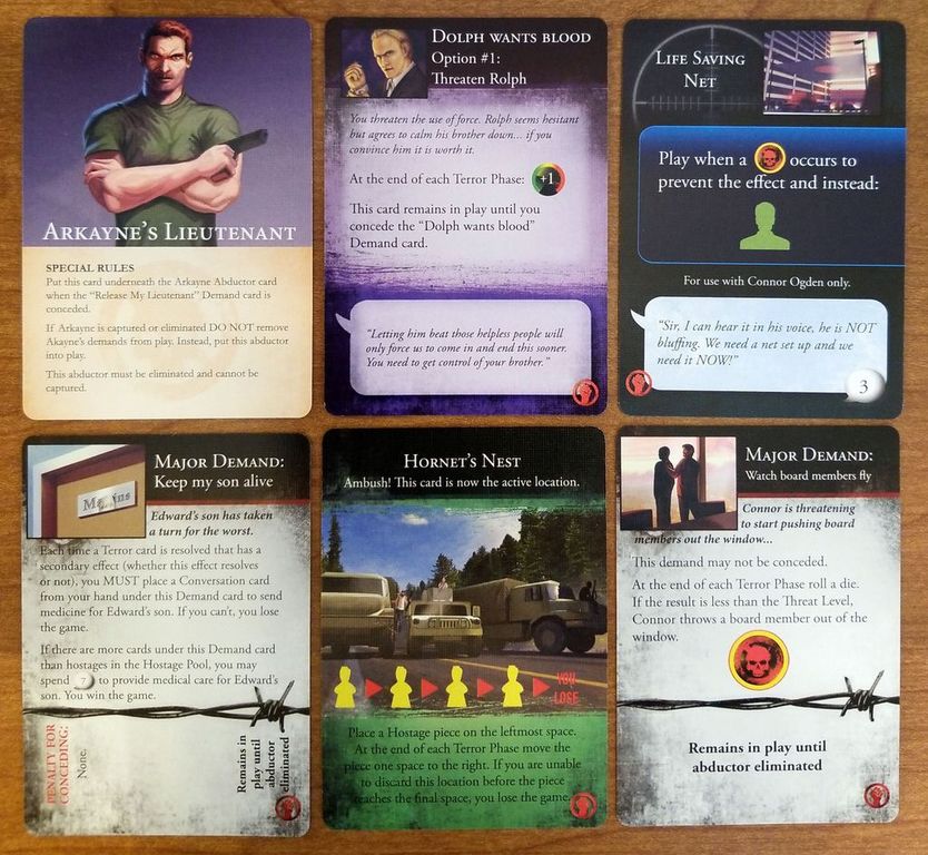 Hostage Negotiator: Demand Pack #1 cartes