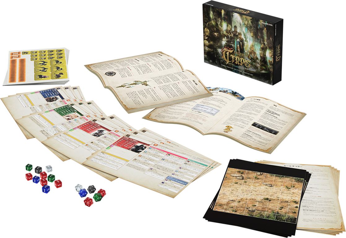 Final Fantasy XIV: Table Top Role Play - Starter Set partes