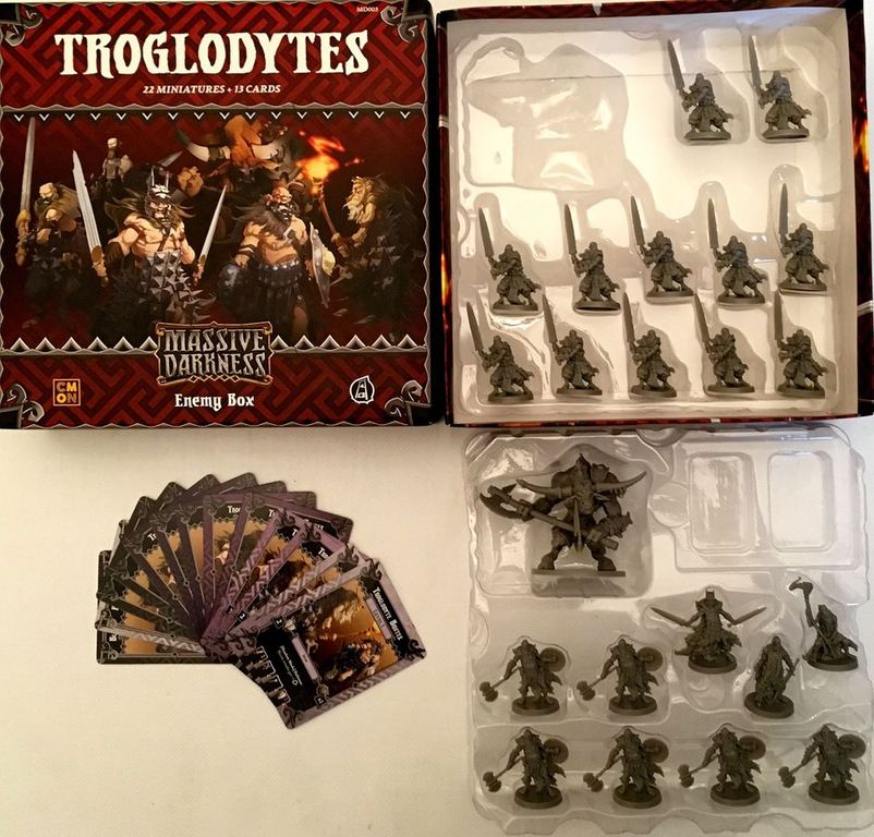 Massive Darkness: Enemy Box - Troglodytes composants