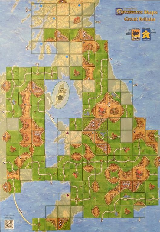 Carcassonne Maps: Great Britain gameplay