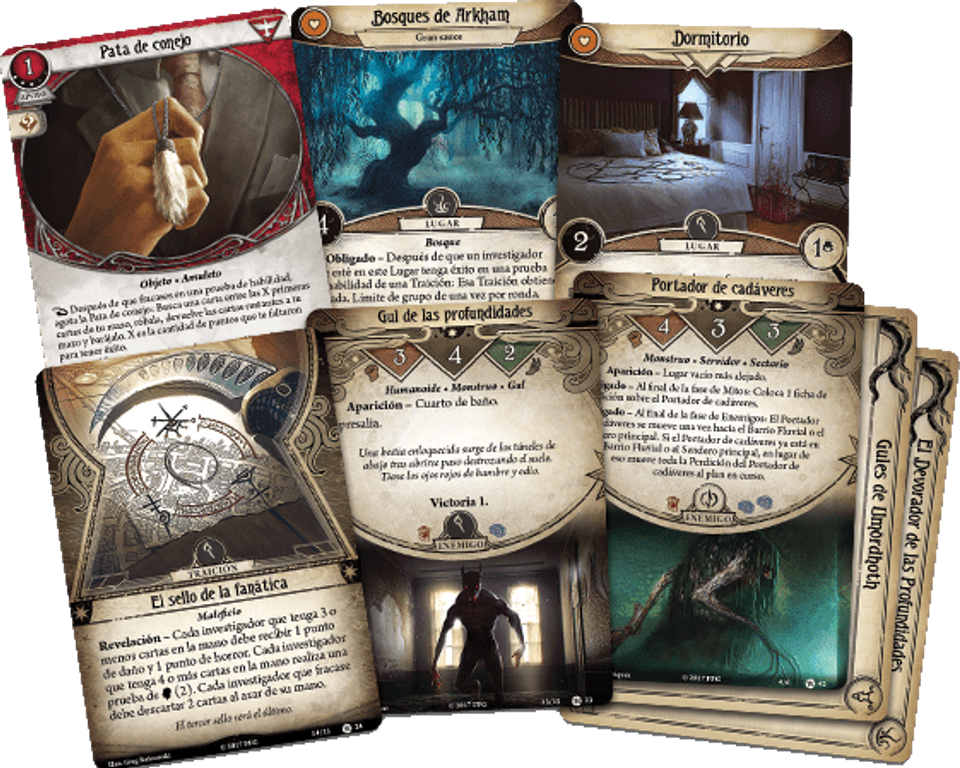 Arkham Horror: Il Gioco di Carte - Ritorno a... La Notte dello Zelota carte