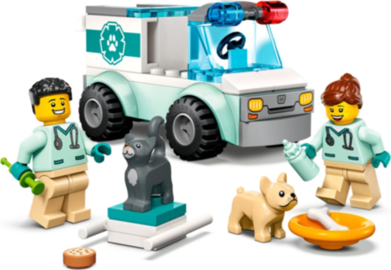 LEGO® City Dierenarts reddingswagen speelwijze
