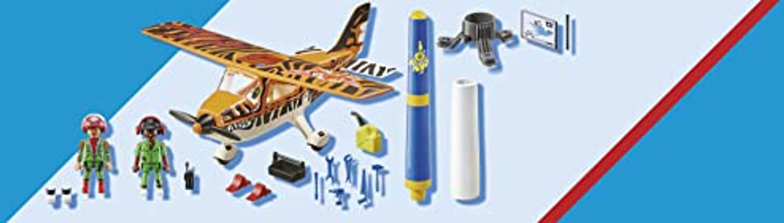Playmobil® Stunt Show Air Stunt Show Tiger Propeller Plane components