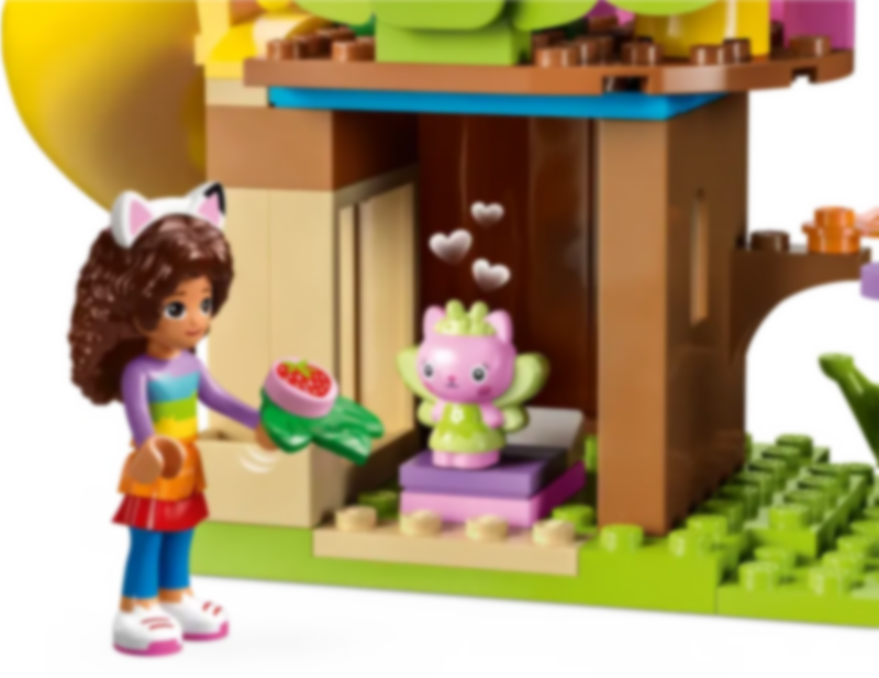 LEGO® Gabby's Dollhouse Kitty Fees Gartenparty spielablauf