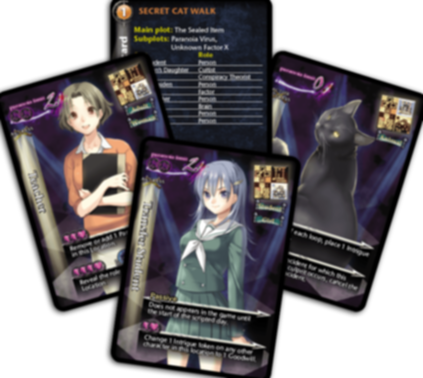 Tragedy Looper: Cosmic Evil cards