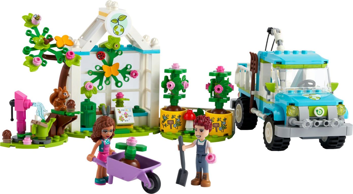 LEGO® Friends Bomenplantwagen componenten