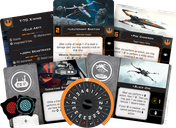 Star Wars: X-Wing (Second Edition) – T-70 X-Wing Expansion Pack componenti