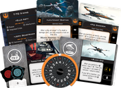 Star Wars: X-Wing (Second Edition) – T-70 X-Wing Expansion Pack componenten