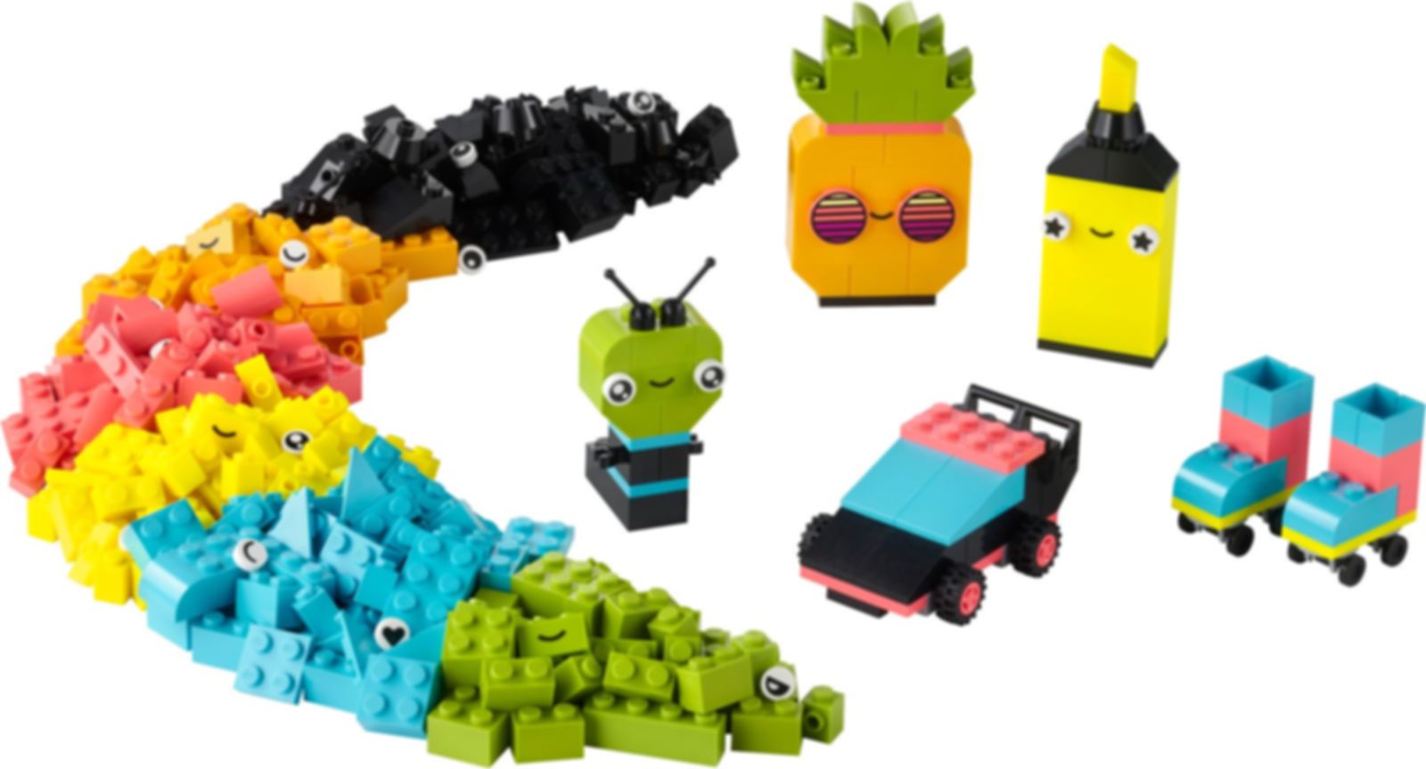 LEGO® Classic Creative Neon Fun components