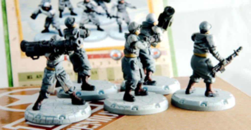 Dust Tactics: Combat Rangers Squad - "The Gunners" miniatures
