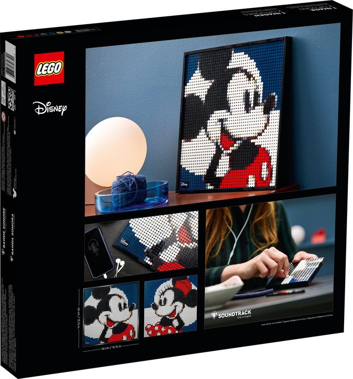 LEGO® Art Disney's Mickey Mouse achterkant van de doos